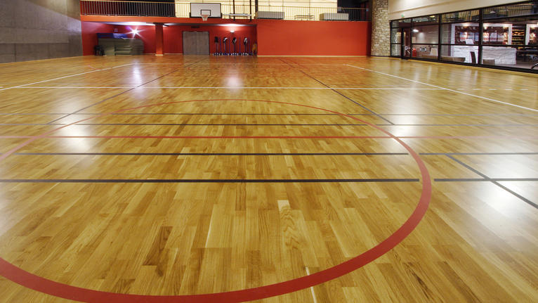 Red color Sports Flooring